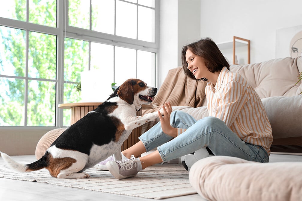 woman-with-dog